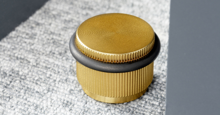 Opritoare usi - Opritor pentru usa Arpa, finisaj alama intunecata periata, 45x30 mm