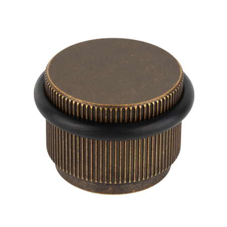 Opritoare uși - Opritor ușă Arpa Viefe, montaj pe podea, alamă rustică, D: 45 mm