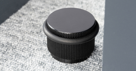 Opritoare usi - Opritor pentru usa Arpa, finisaj negru periat, 45x30 mm