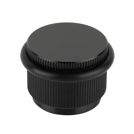 Opritoare uși - Opritor ușă Arpa Viefe, montaj pe podea, negru periat, D: 45 mm