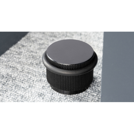 Opritor ușă Arpa Viefe, montaj pe podea, negru periat, D: 45 mm [1]