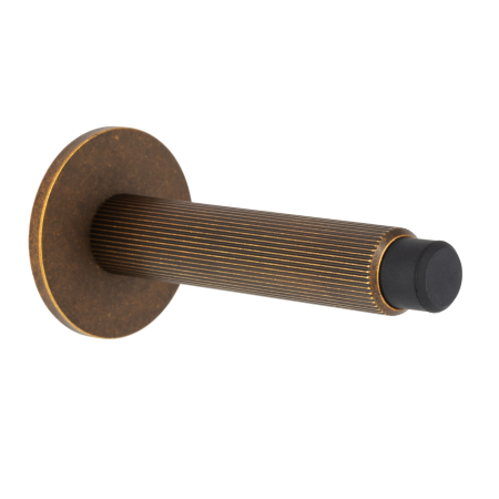 Opritoare uși - Opritor ușă Arpa Wall Viefe, montaj pe perete, alamă rustică, L: 103 mm