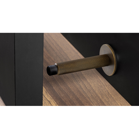 Opritor ușă Arpa Wall Viefe, montaj pe perete, alamă rustică, L: 103 mm [1]