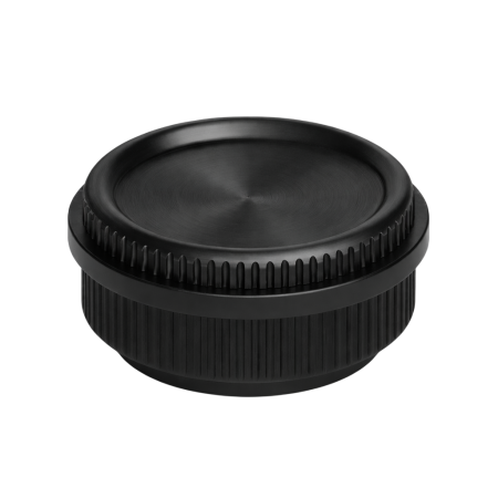 Opritoare usi - Opritor pentru usa Boto, finisaj negru periat, 60x29 mm