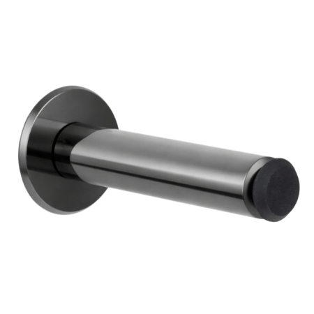 FERONERIE SI ACCESORII USI - Opritor pentru usa Fase Wall, finisaj negru titan lustruit, 101x20 mm