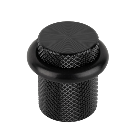 Opritoare uși - Opritor ușă Graf Viefe, montaj pe podea, negru periat, D: 27 mm
