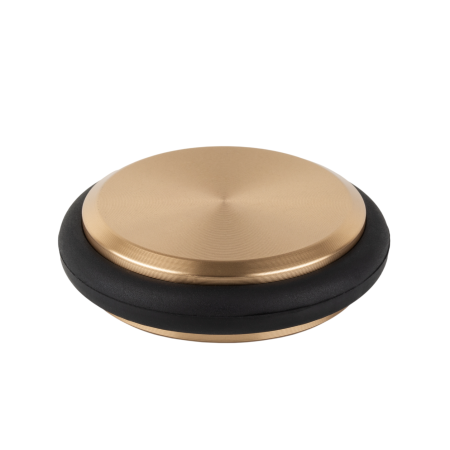 Opritoare uși - Opritor ușă Low Viefe, montaj pe podea, alamă cava periată, D: 68 mm