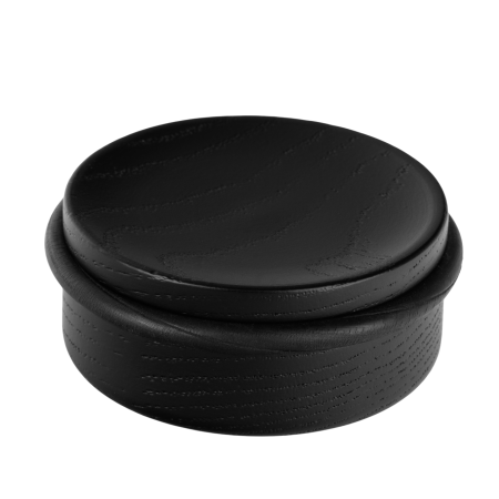 Opritoare usi - Opritor pentru usa Luv Wood, finisaj negru mat lacuit, 71x30 mm