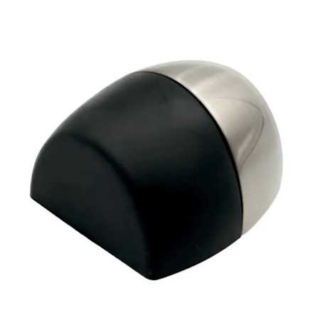 Opritor pentru usa Oval, finisaj nichel satin/negru mat CB, 41x40x25 mm [1]