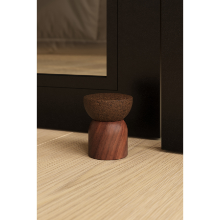Opritor pentru usa Piece, finisaj nuc/pluta, 48x59 mm [3]