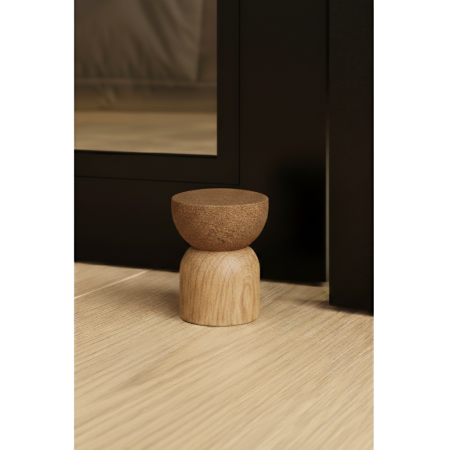 Opritor pentru usa Piece, finisaj stejar/pluta, 48x59 mm [3]
