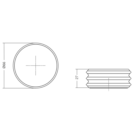 Opritor pentru usa Pulse, finisaj nuc, 66x27 mm [6]