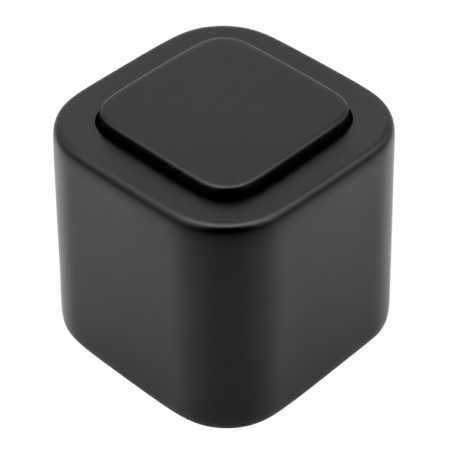 Opritoare usi - Opritor pentru usa Square, finisaj negru mat CB, 40X40 mm
