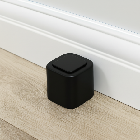 Opritor pentru usa Square, finisaj negru mat CB, 40X40 mm [2]