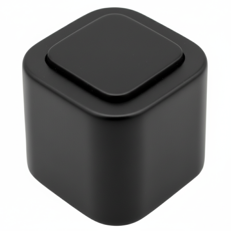 Opritoare usi - Opritor pentru usa Square, finisaj negru mat CB, 40X40 mm