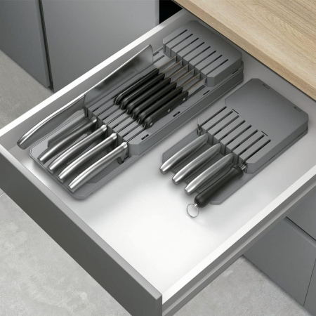Suporturi de bucatarie - Organizator modular pentru cutite Blade Fit, gri