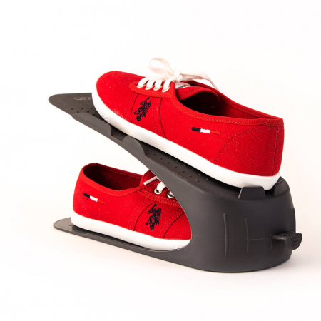 Rafturi pantofi - Organizator pentru pantofi, antracit, 29x11x14.5 cm