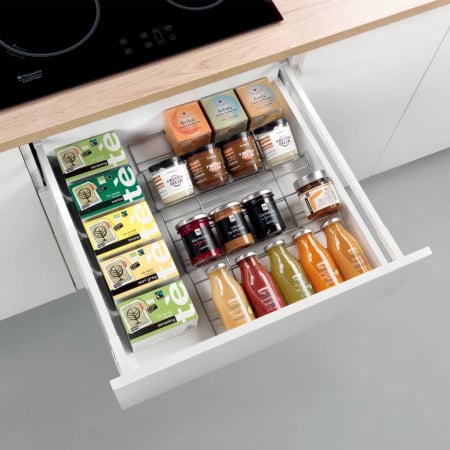 Organizator de condimente pentru sertar X-Pand, set 2 bucati 26/51*42*3 cm, gri [2]