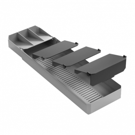 Organizator pentru tacamuri ajustabil pe adancime Uni-Fit, gri, 39/49x15x6 cm [4]