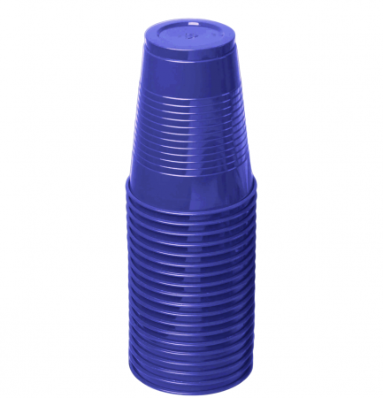Pahare unica folosinta - Pahare de unica folosinta, 200 ml, albastru inchis, set 100 bucati