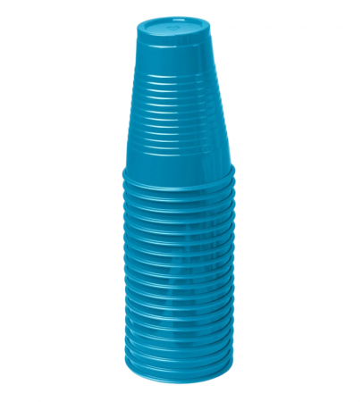 Pahare unica folosinta - Pahare de unica folosinta, 200 ml, albastru marin, set 100 bucati