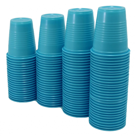 Pahare de unica folosinta, 200 ml, albastru marin, set 100 bucati [2]