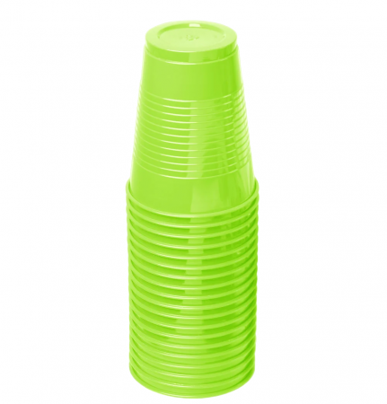 Pahare unica folosinta - Pahare de unica folosinta, 200 ml, lime, set 100 bucati
