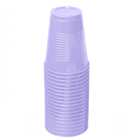Pahare unica folosinta - Pahare de unica folosinta, 200 ml, mov, set 100 bucati