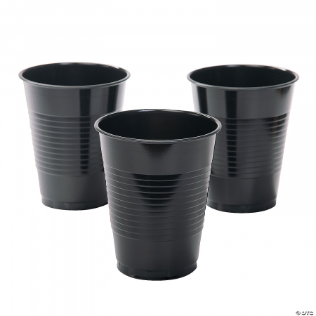 Pahare de unica folosinta, 200 ml, negru, set 100 bucati [1]