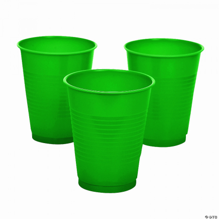 Pahare de unica folosinta, 200 ml, verde, set 100 bucati [1]