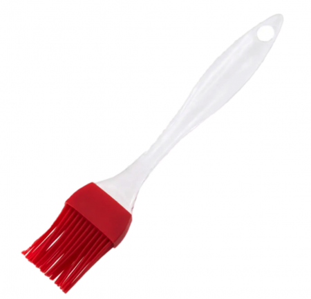 Accesorii pentru gatit - Pensula din silicon pentru patiserie, rosie, 0.7×3.8×22.3 cm