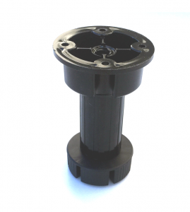 Picior cilindric negru H:100 mm pentru mobilier [3]