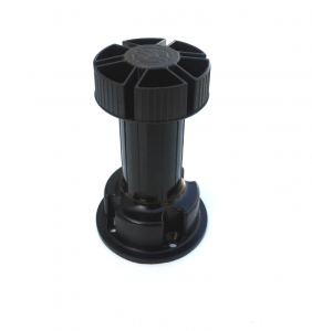 Picior cilindric negru H:100 mm pentru mobilier [2]
