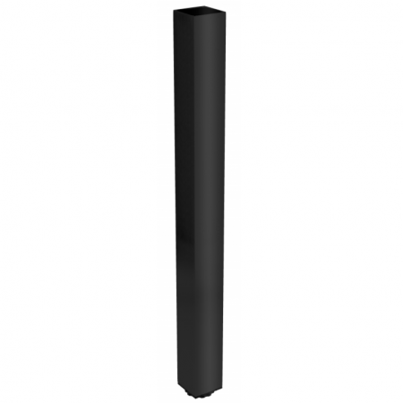 Picioare mese de bucatarie - Picior cu profil patrat 60x60 mm, finisaj negru, pentru masa, H:710 mm