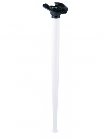 Picioare mese de bucatarie - Picior de masa inclinat X-Line, pliabil, reglabil, finisaj alb mat, H:710 mm, D:40 mm
