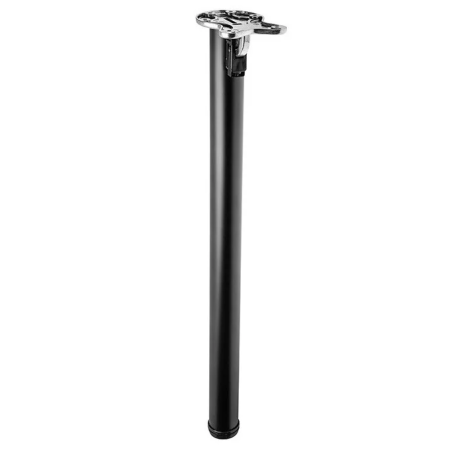 Picioare mese de bucătărie - Picior pentru masă GTV, rabatabil, cilindric Ø50 mm, oțel, negru, H: 710 mm