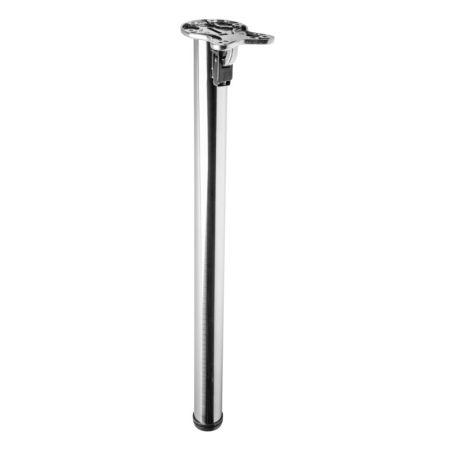 Picioare mese de bucătărie - Picior pentru masă GTV, rabatabil, cilindric Ø50 mm, oțel periat, H: 710 mm