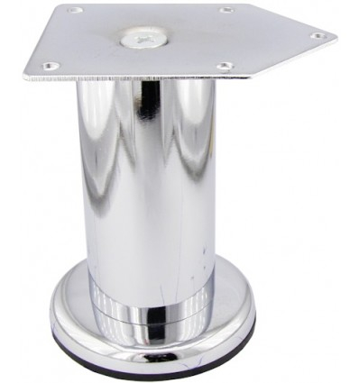 Picior metalic Cilindric pentru mobilier D:42 mm, H:100 mm, finisaj crom lucios [1]