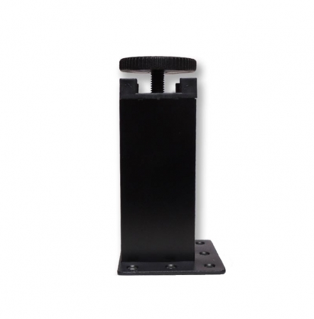 Picior metalic pentru mobilier H:100 mm, finisaj negru, profil patrat 40x40 mm fara masca, AN1 [2]
