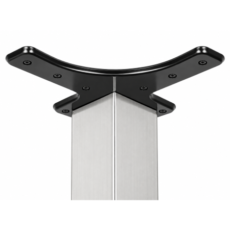 Picior pentru masă cu profil pătrat 50x50 mm, finisaj aluminiu, H:710 [1]
