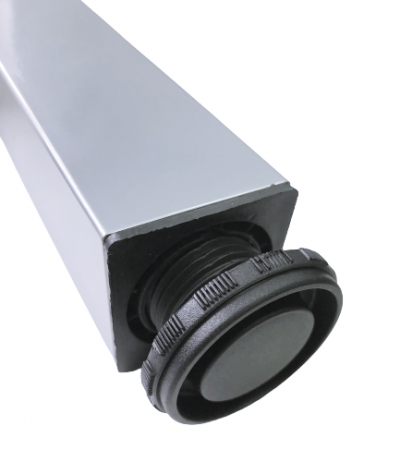 Picior pentru masa cu profil patrat 50x50 mm, finisaj aluminiu, H:710 [2]