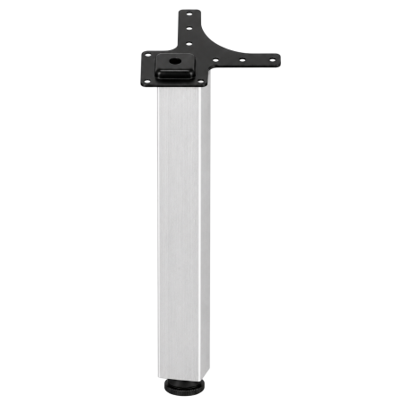 Picior pentru masă cu profil pătrat 50x50 mm, finisaj aluminiu, H:710, set 4 bucăți [2]