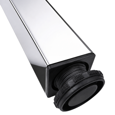 Picior pentru masă cu profil pătrat 50x50 mm, finisaj crom lucios, H:710, set 4 bucăți [3]