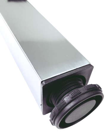 Picior pentru masa cu profil patrat 50x50 mm, finisaj crom lucios, H:710, set 4 bucati [3]