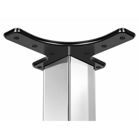 Picior pentru masă cu profil pătrat 50x50 mm, finisaj crom lucios, H:710, set 4 bucăți [1]