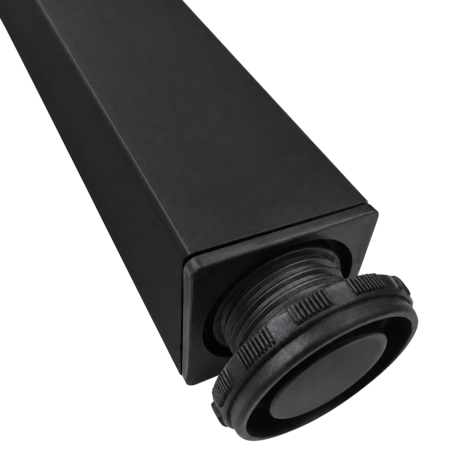 Picior pentru masă cu profil pătrat 50x50 mm, finisaj negru mat, H:710, set 4 bucăți [3]