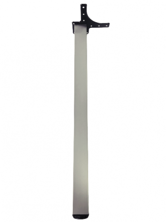 Picior pentru masa cu profil patrat 50x50 mm, finisaj nichel satinat, H:710 [1]