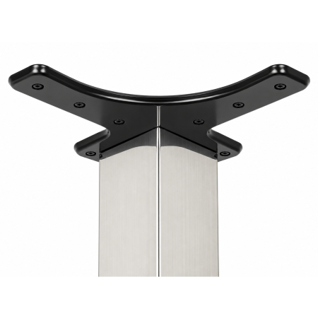Picior pentru masă cu profil pătrat 50x50 mm, finisaj nichel satinat, H:710 [1]