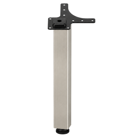 Picior pentru masă cu profil pătrat 50x50 mm, finisaj nichel satinat, H:710, set 4 bucăți [1]