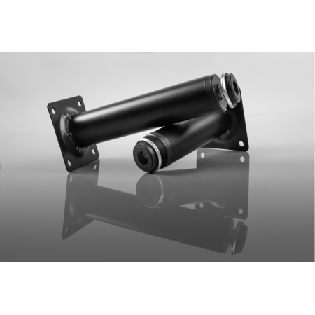 Picior pentru mobilă BD-100 GTV reglabil, cilindric, negru mat, H: 100 mm [4]